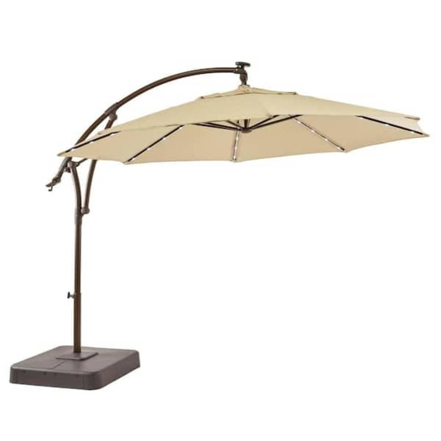 Hampton Bay 11-Ft. Cantilever Solar LED Patio Umbrella for $399 Hampton Bay 11-Ft. Cantilever Solar LED Patio Umbrella for $399