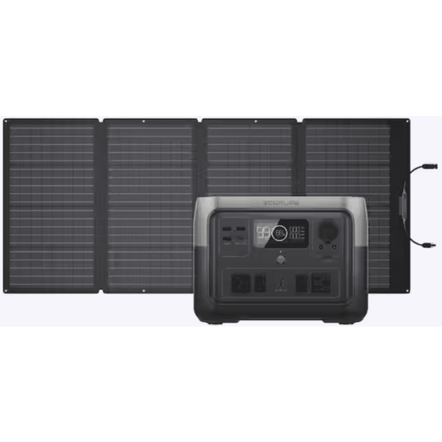 EcoFlow 500W/1000W River 2 Max Solar Generator w/160W Solar Panel for $499