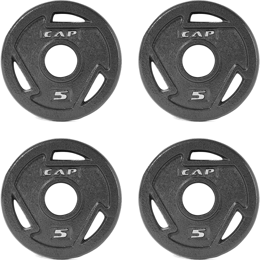 Cap Barbell CAP Fitness 20-lb. Olympic Grip Weight Plates 4-Pack for $24