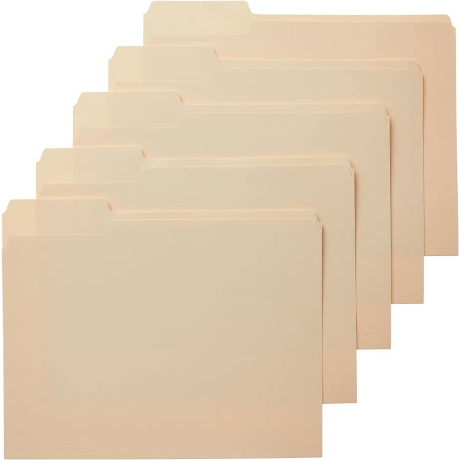 Amazon Basics File Folder 100-Pack for $13 via Sub. & Save Amazon Basics File Folder 100-Pack for $13 via Sub. & Save
