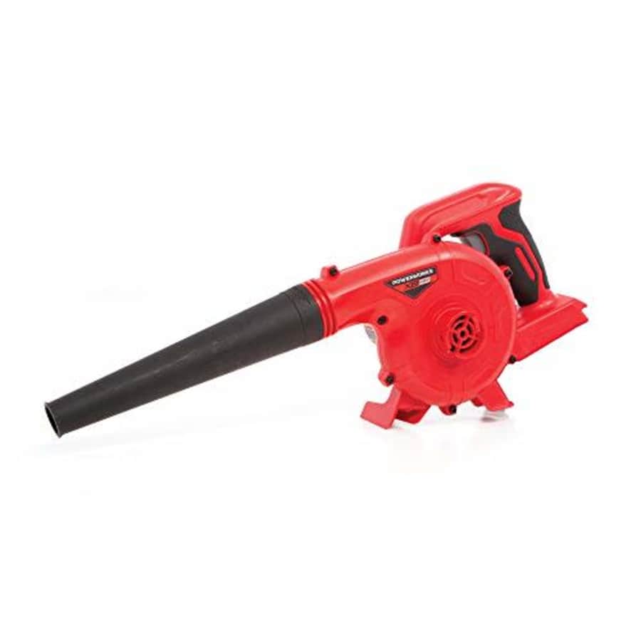 POWERWORKS BLP303 XB 20V (180 MPH / 90 CFM) Cordless Shop Blower, Battery and Charger Not Included, for $30 POWERWORKS BLP303 XB 20V (180 MPH / 90 CFM) Cordless Shop Blower, Battery and Charger Not Included, for $30