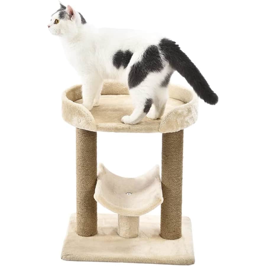 Amazon Basics Top Platform Cat Tree w/ Scratching Post for $23