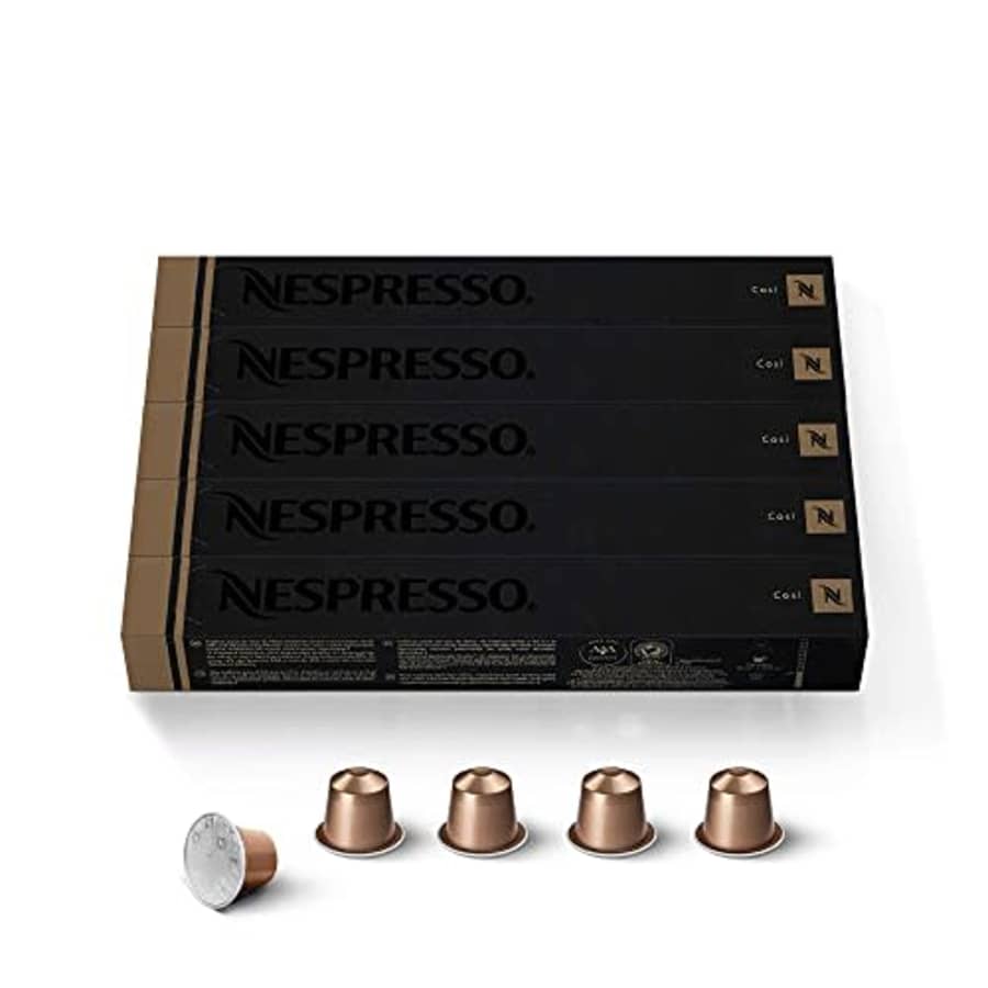 Nespresso Capsules OriginalLine, Cosi, Mild Roast Espresso Coffee, 50 Count Coffee Pods, Brews, 50 for $34