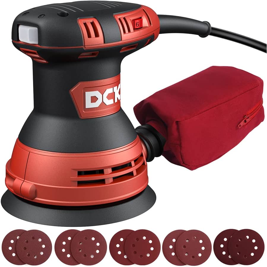 DCK 3A Corded Random Orbital Palm Sander for $50