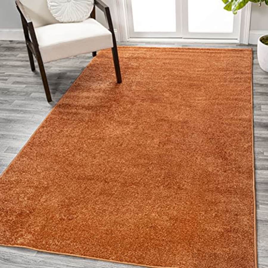 JONATHAN Y SEU100M-4 Haze Solid Low-Pile Indoor -Area Rug, Solid, Easy-Cleaning, Bedroom, Dining for $29