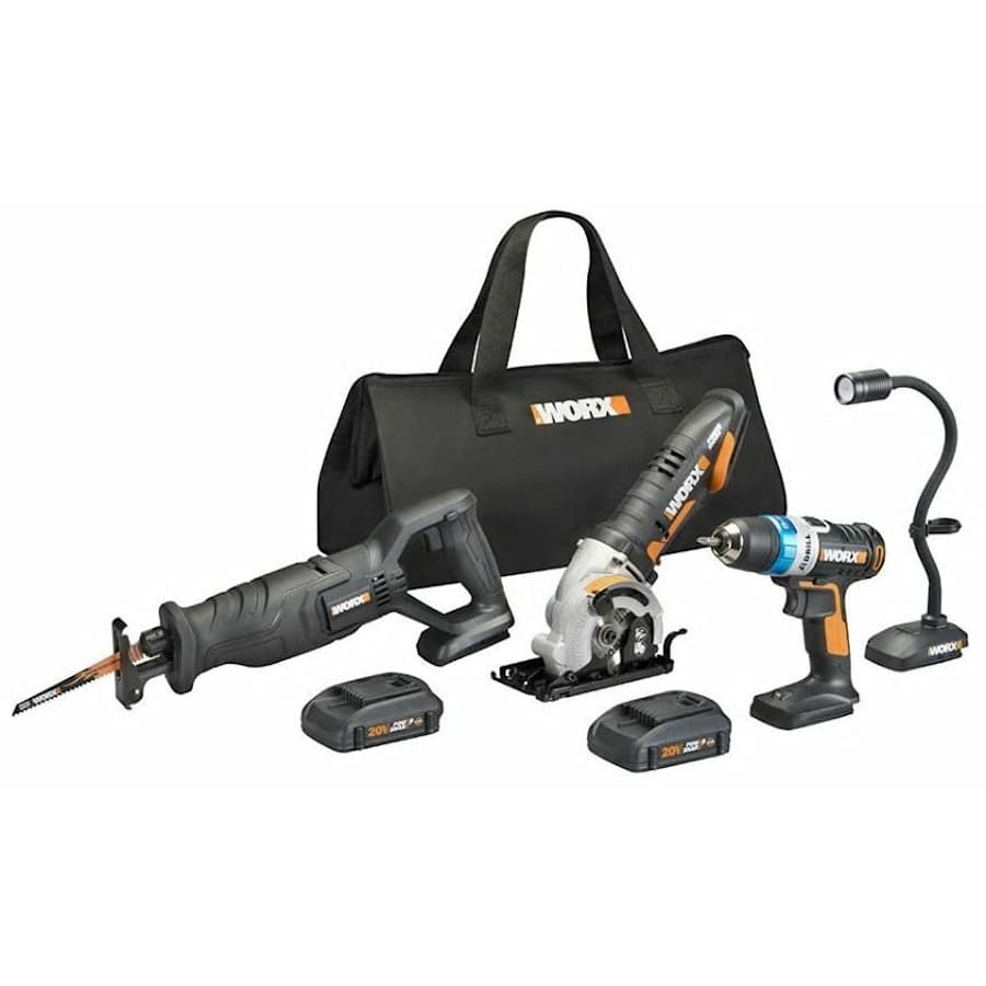 Worx 20V Cordless 4-Piece Ai Drill Kit for $94 Worx 20V Cordless 4-Piece Ai Drill Kit for $94