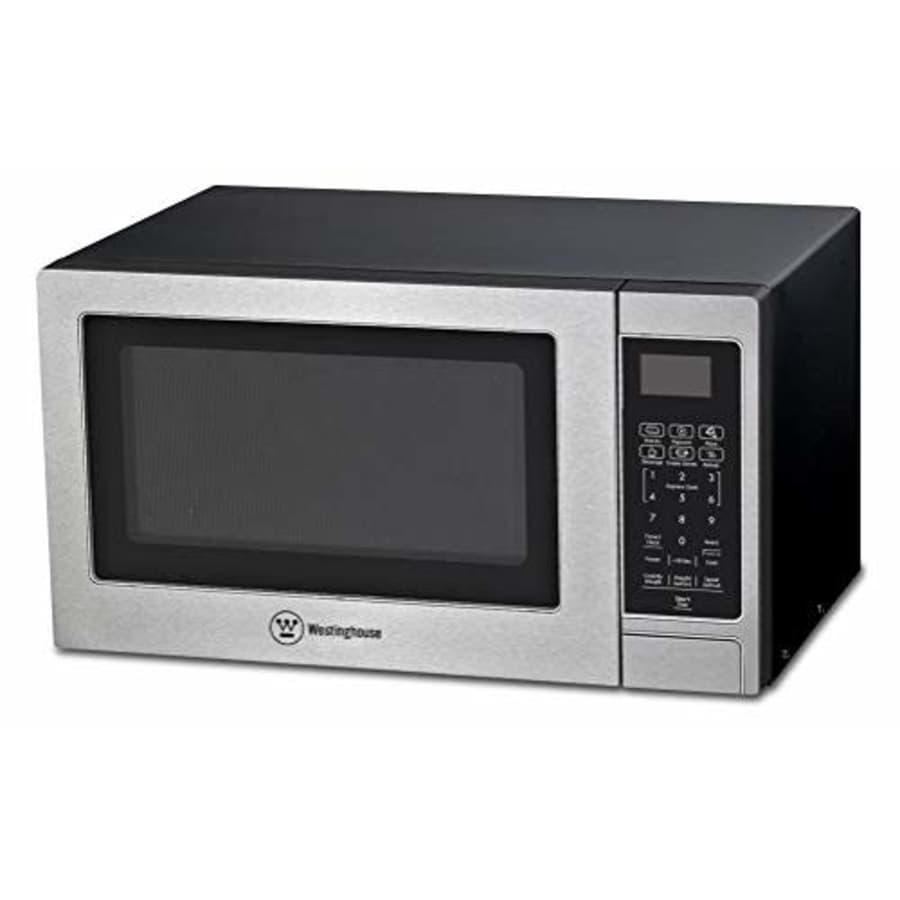Westinghouse Stainless Steel Countertop Microwave Oven, 900-Watt, 0.9-Cubic Feet for $180