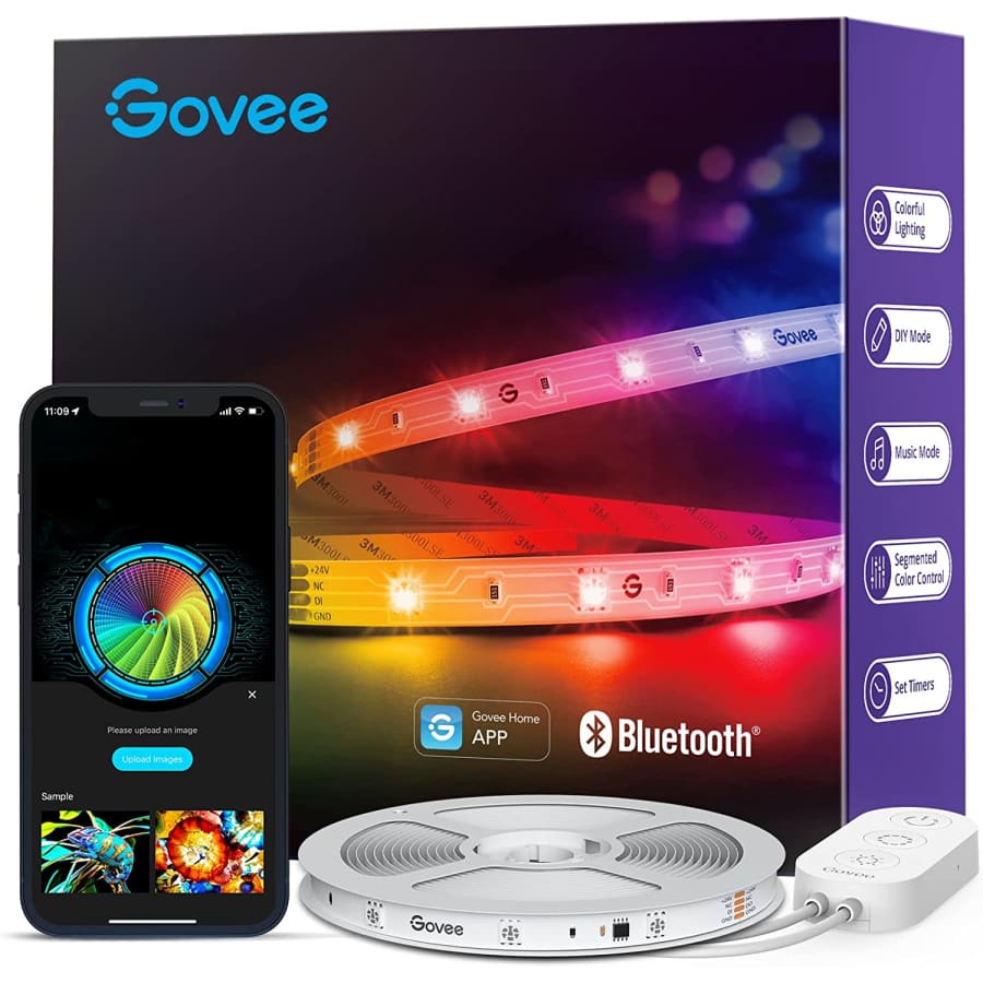 Govee 16.4-Foot RGBIC Smart LED Strip Lights for $15 Govee 16.4-Foot RGBIC Smart LED Strip Lights for $15