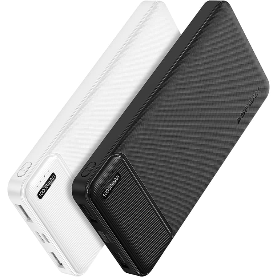 AsperX 10,000mAh Power Bank 2-Pack for $23
