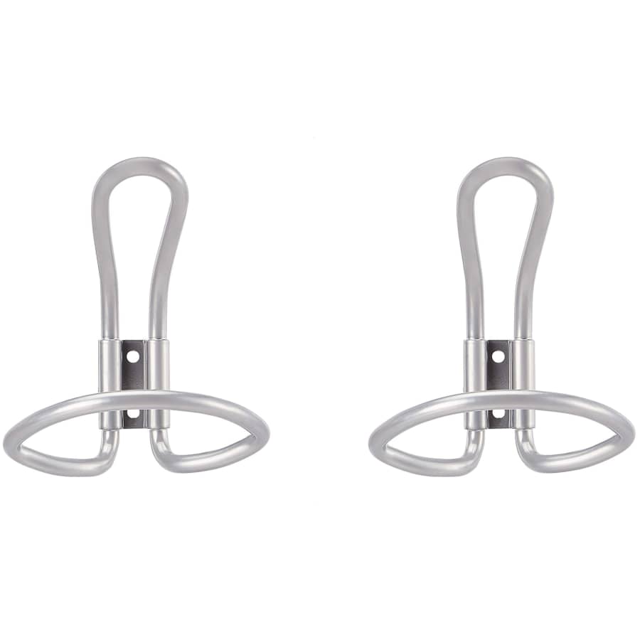 AmazonBasics Wall-Mount Coat and Hat Hook 2-Pack for $12