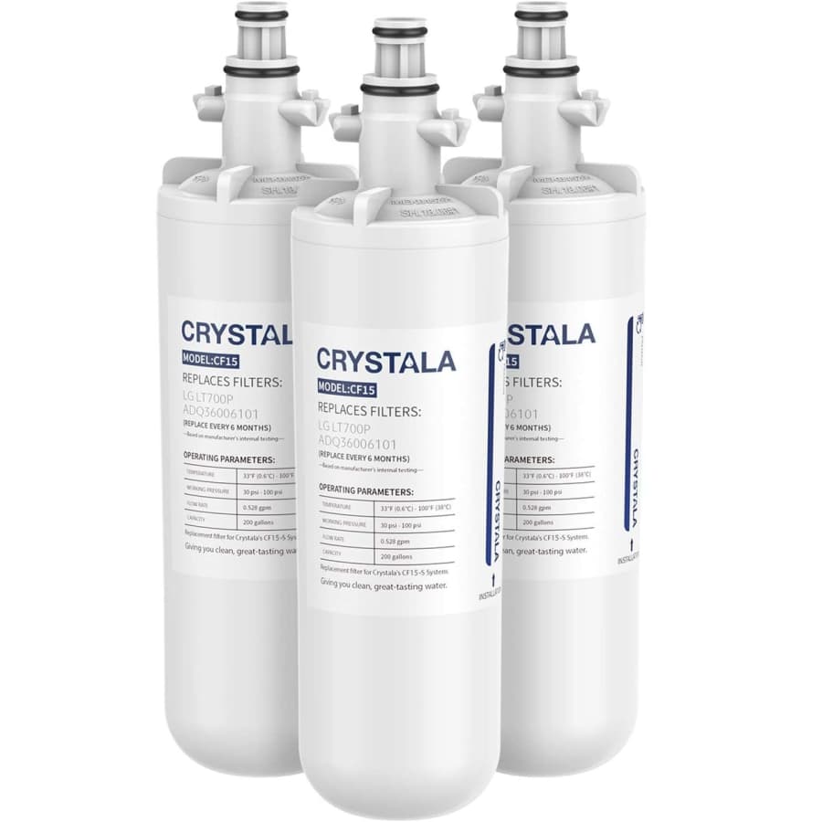 Crystala Replacement Water Filter 3-Pack for LG LT700P for $27