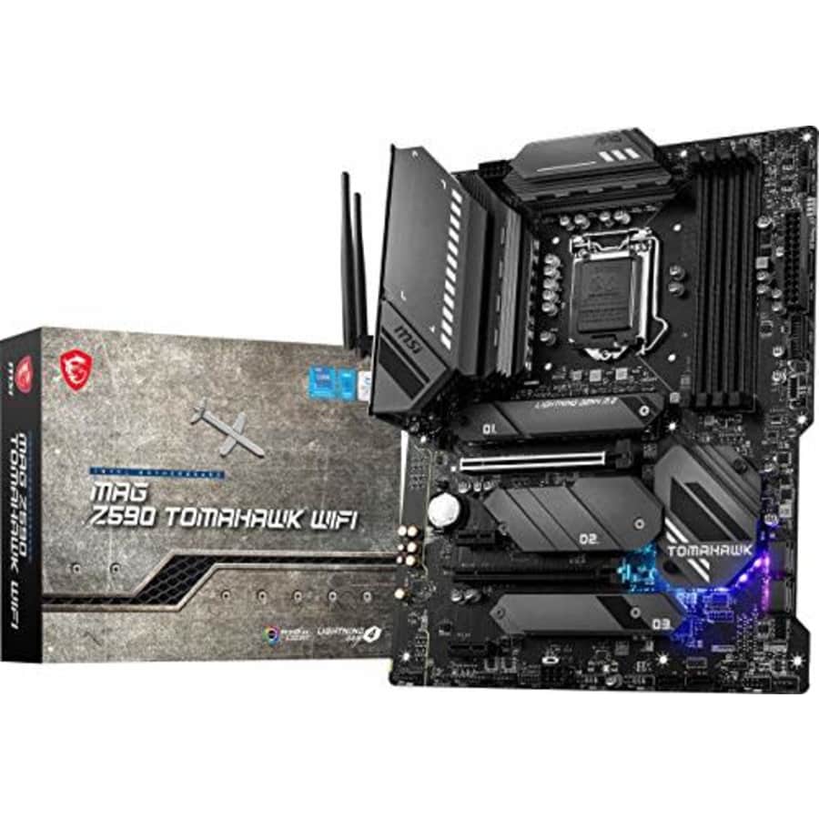 MSI MAG Z590 Tomahawk WiFi Gaming Motherboard (ATX, 11th/10th Gen Intel Core, LGA 1200 Socket, for $150