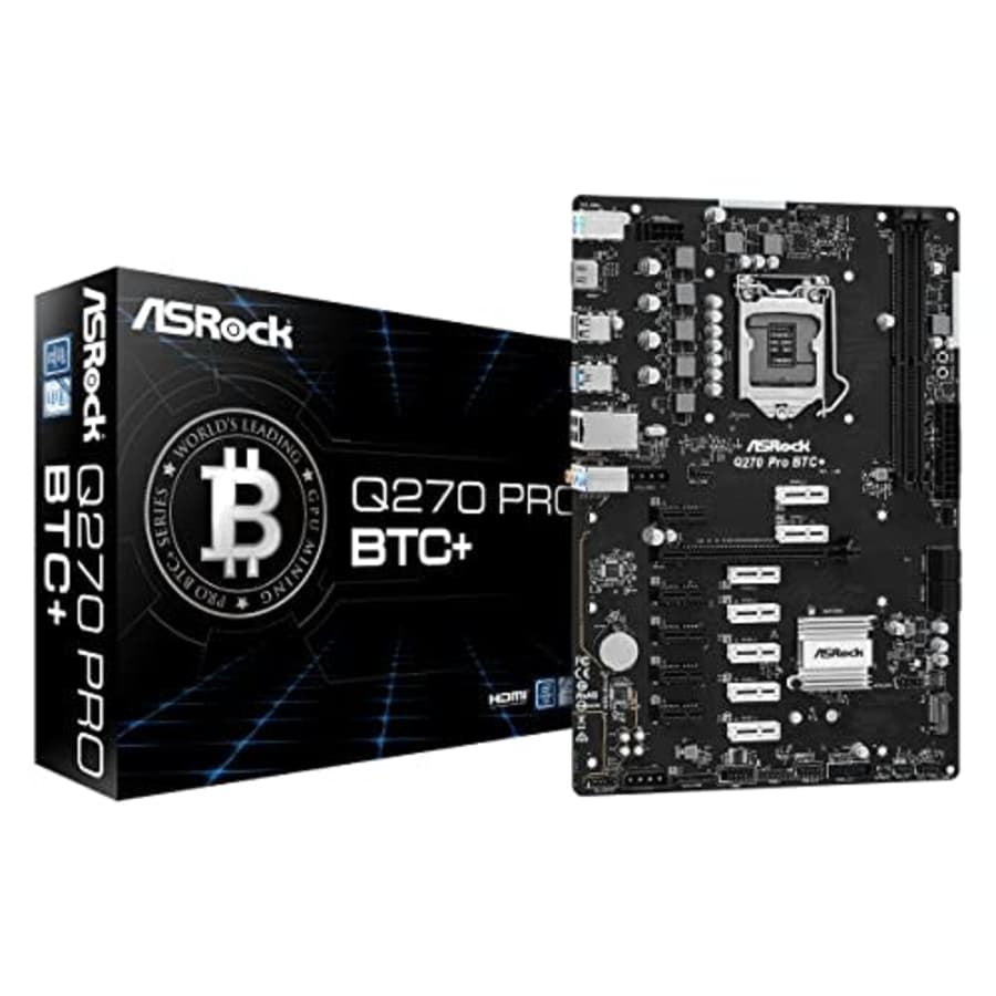 ASRock Q270 PRO BTC+ Mining Board Intel 1151 ATX DDR4 Motherboard for $98 ASRock Q270 PRO BTC+ Mining Board Intel 1151 ATX DDR4 Motherboard for $98