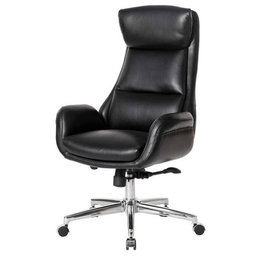 Glitzhome Mid-Century Modern Adjustable High-Back Office Chair for $235