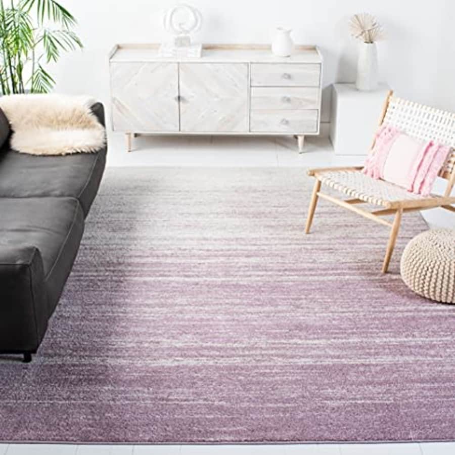 SAFAVIEH Adirondack Collection Area Rug - 6' x 9', Cream & Purple, Modern Ombre Design, for $91 SAFAVIEH Adirondack Collection Area Rug - 6' x 9', Cream & Purple, Modern Ombre Design, for $91
