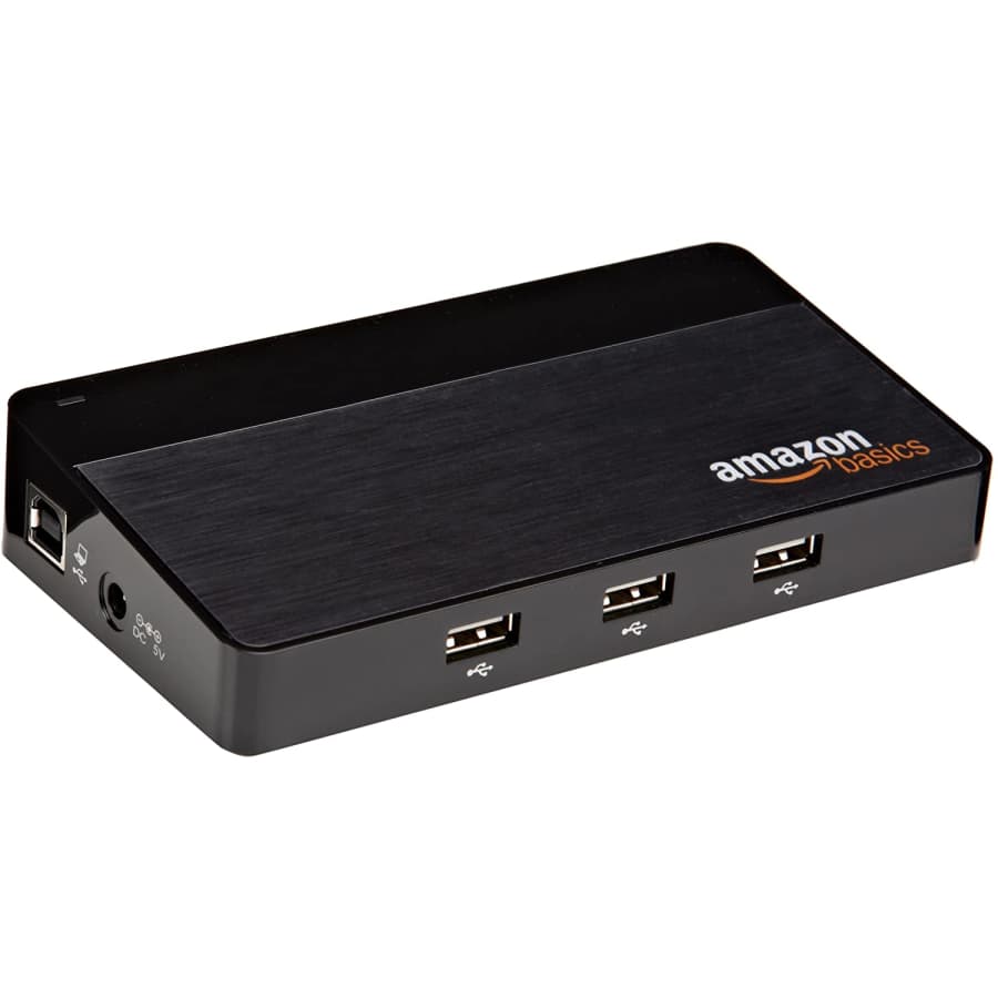 AmazonBasics 10 Port USB 2.0 Hub 5-Pack for $140