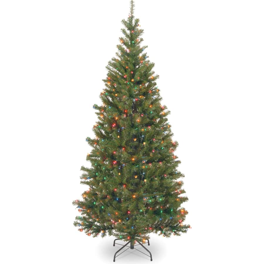 National Tree Company 7-Ft. Pre-Lit Aspen Spruce Artificial Christmas Tree for $90 National Tree Company 7-Ft. Pre-Lit Aspen Spruce Artificial Christmas Tree for $90