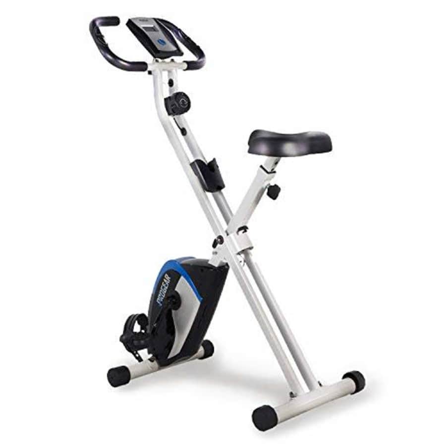 ProGear 225 Folding Magnetic Upright Exercise Bike with Heart Pulse for $179