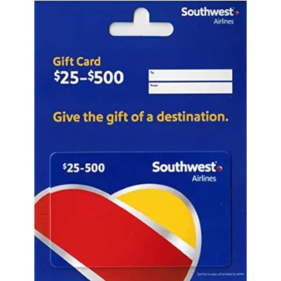 Southwest Airlines Gift Card at Amazon: $50 off $500