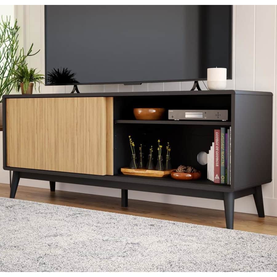 Brookside Madison 58" Mid-Century Modern TV Stand for $183