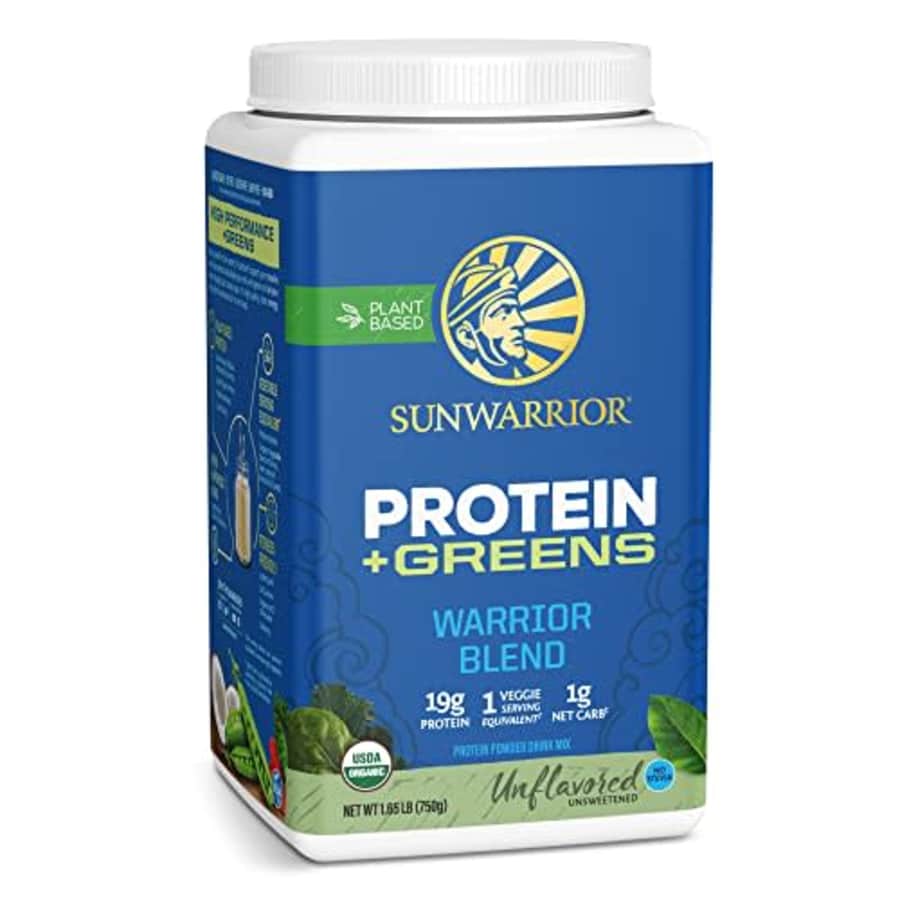Sunwarrior Warrior Blend Protein Greens Powder Drink Mix | BCAA Plant Based Organic Hemp Seed Vegan for $40 Sunwarrior Warrior Blend Protein Greens Powder Drink Mix | BCAA Plant Based Organic Hemp Seed Vegan for $40