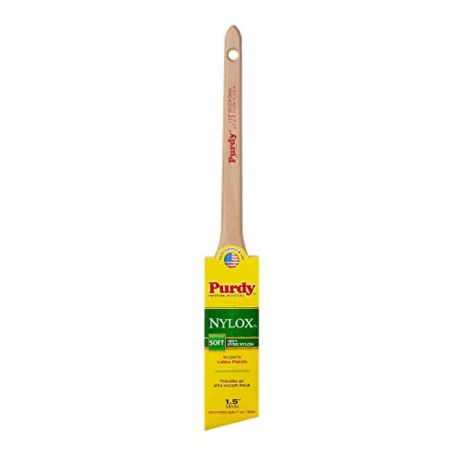 Purdy 144080215 Nylox Series Dale Angular Trim Paint Brush, 1-1/2 inch for $17 Purdy 144080215 Nylox Series Dale Angular Trim Paint Brush, 1-1/2 inch for $17