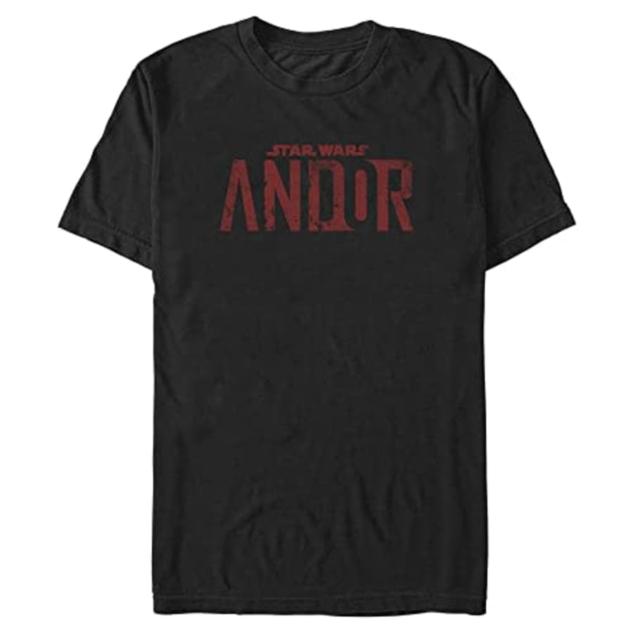 STAR WARS Big & Tall Andor Men's Tops Short Sleeve Tee Shirt, Black, 4X-Large Big Tall for $16
