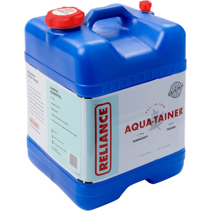 Reliance Products 7-Gallon Aqua-Tainer Rigid Water Container: $15 Reliance Products 7-Gallon Aqua-Tainer Rigid Water Container: $15