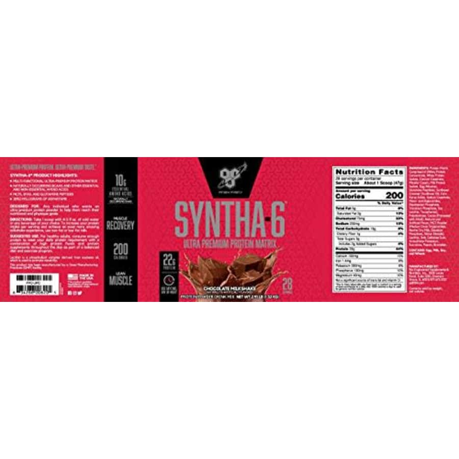 BSN SYNTHA-6 Whey Protein Powder, Micellar Casein, Milk Protein Isolate, Chocolate Milkshake, 28 for $55 BSN SYNTHA-6 Whey Protein Powder, Micellar Casein, Milk Protein Isolate, Chocolate Milkshake, 28 for $55