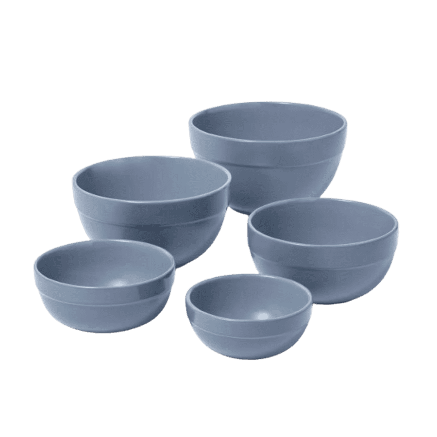 Figmint 5-Piece Earthenware Ceramic Mixing Bowl Set for $14 Figmint 5-Piece Earthenware Ceramic Mixing Bowl Set for $14