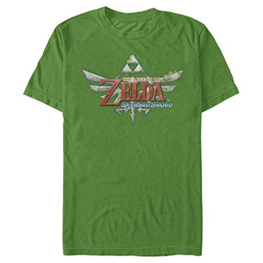 Nintendo Men's Legend of Zelda The Skyward Sword Royal Crest Game Logo T-Shirt, Kelly, XXX-Large for $13 Nintendo Men's Legend of Zelda The Skyward Sword Royal Crest Game Logo T-Shirt, Kelly, XXX-Large for $13
