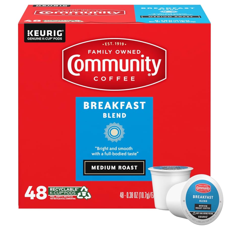 Community Coffee 48-Count Breakfast Blend K-Cup Pods for $13 Community Coffee 48-Count Breakfast Blend K-Cup Pods for $13