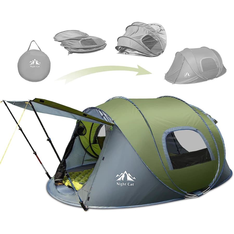 Night Cat 2-4 Person Pop-up Tent for $86