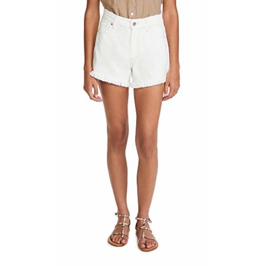 PAIGE Women's Noella Cut Off Shorts, Sandlot Destructed, White, 29 for $131