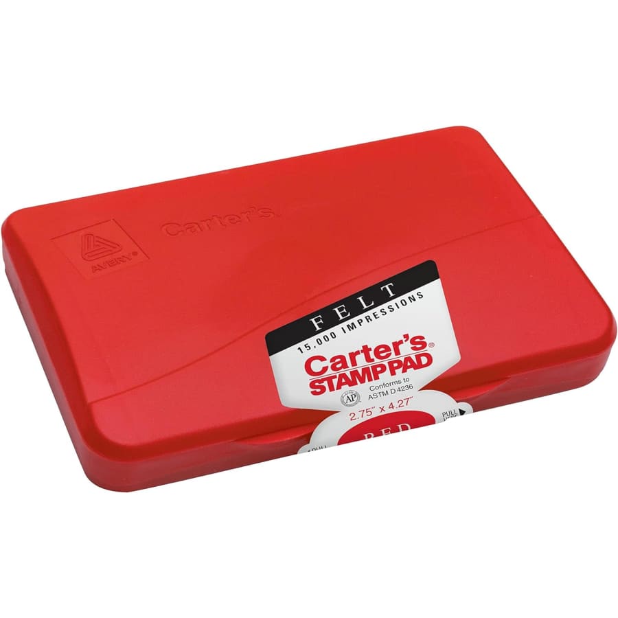Avery Carter's Felt Red Stamp Pad for $1 Avery Carter's Felt Red Stamp Pad for $1