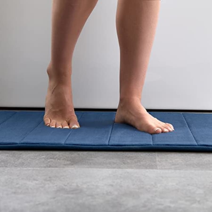 Linenspa Memory Foam Bath Mat 1 Piece, Non-Slip, Water Absorbent, Fast-Drying, Machine Washable, for $21