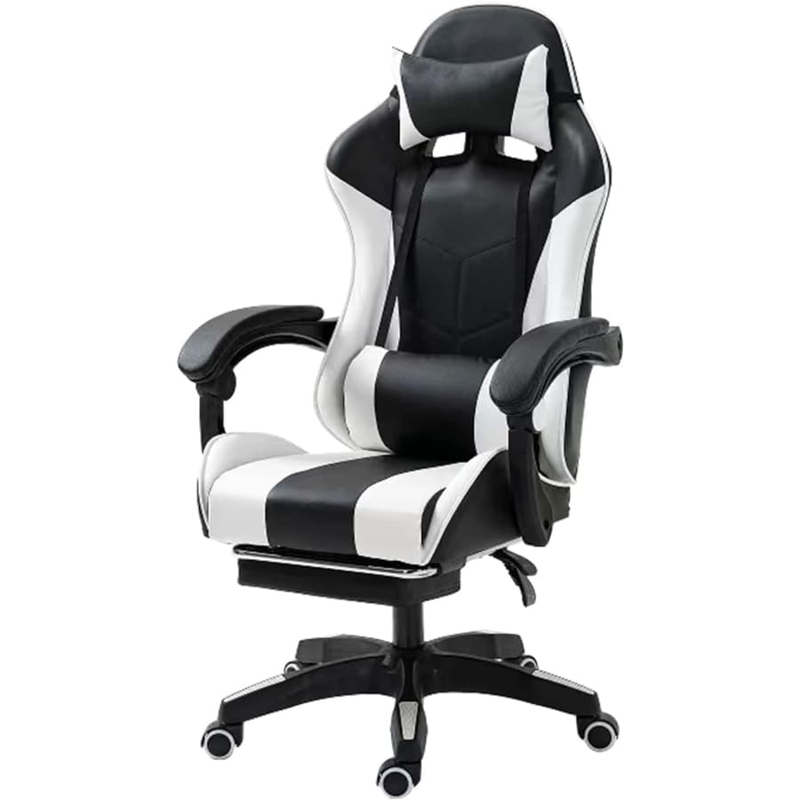 Gaming Chair with Footrest and Lumbar Support for $69 Gaming Chair with Footrest and Lumbar Support for $69
