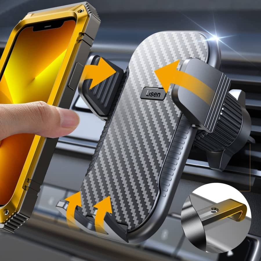 Lisen Car Vent Phone Holder for $9 Lisen Car Vent Phone Holder for $9