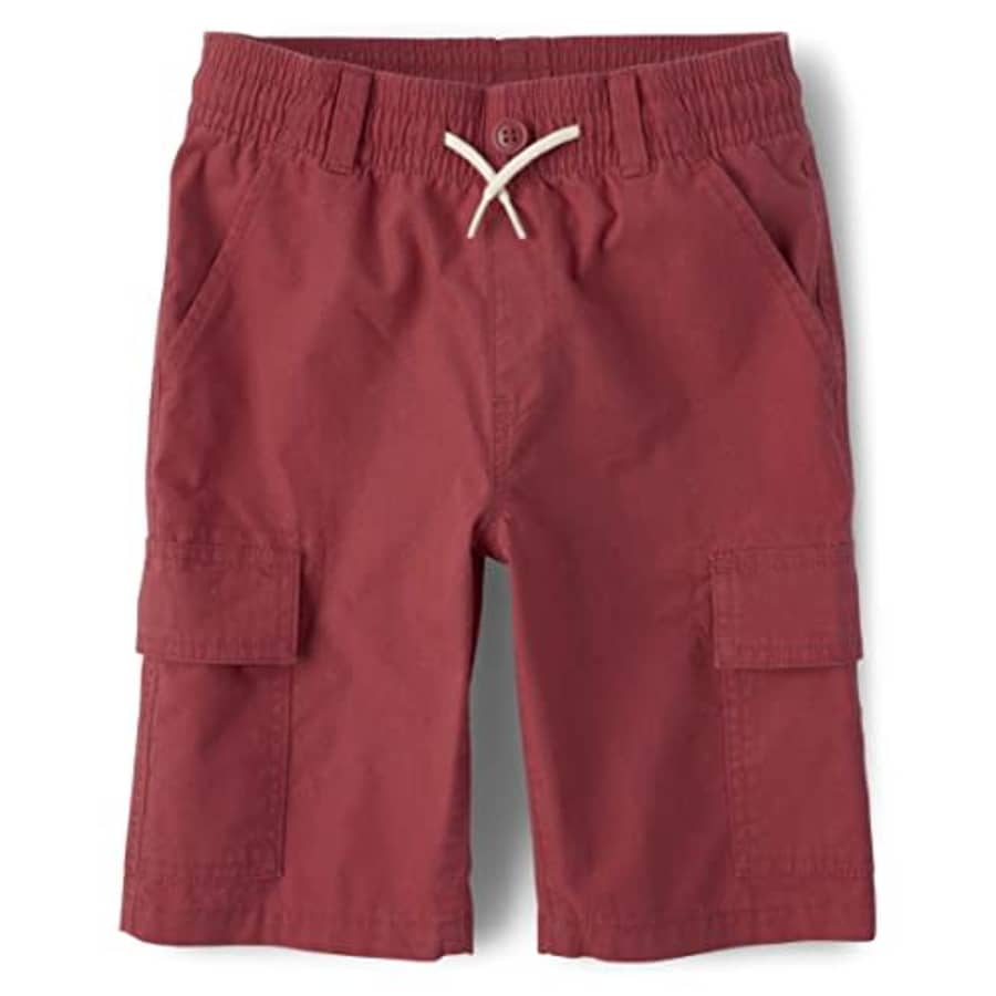 The Children's Place Boys' Pull On Cargo Shorts, HAMPTONRED for $20