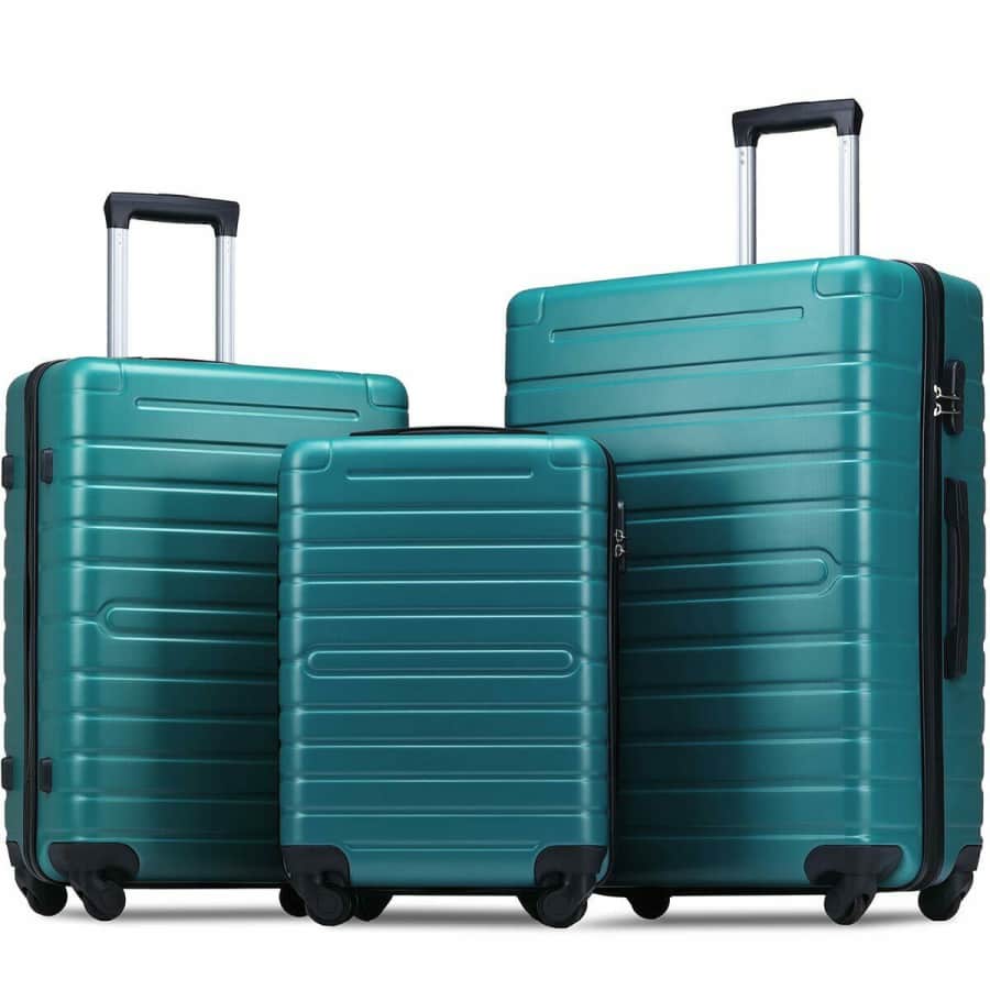 Merax Flieks 3-Piece Hardside Luggage Set from $93