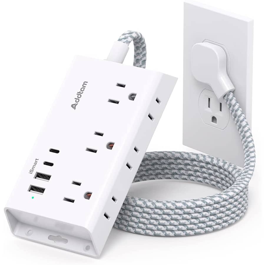 Addtam 10-Outlet Power Strip for $12 Addtam 10-Outlet Power Strip for $12