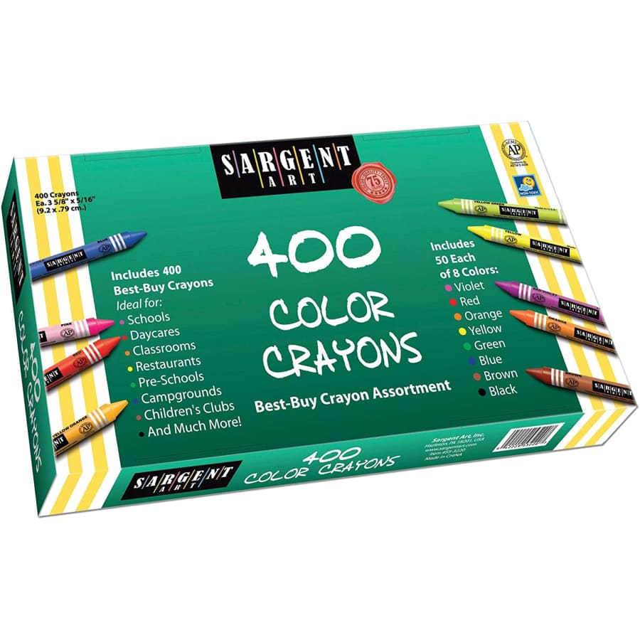 Sargent Art 400-Count Color Crayons for $33