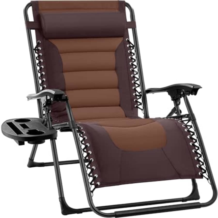 Best Choice Products Oversized Padded Zero Gravity Chair, Folding Outdoor Patio Recliner, XL Anti for $90