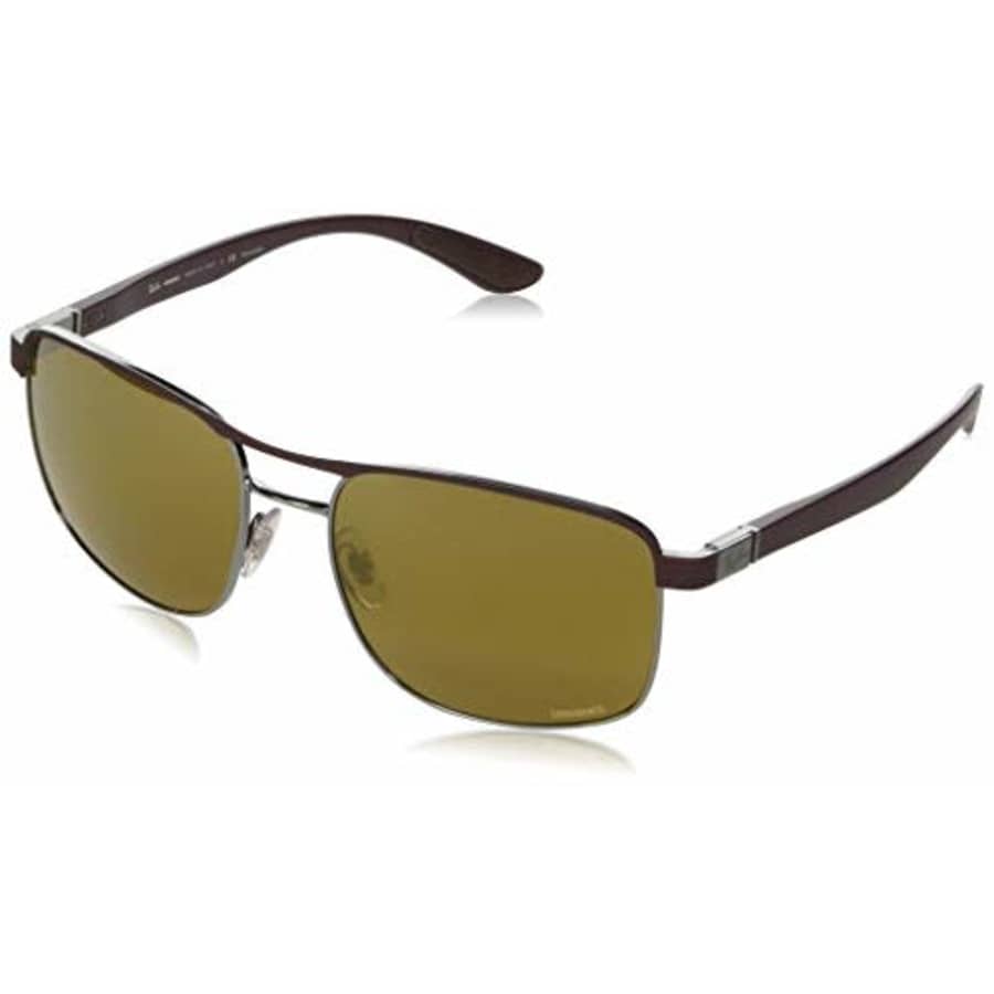 Ray-Ban Men's RB3660CH Chromance Metal Sunglasses, Top Matte Violet On Gunmetal/Brown Mirror Gold for $189 Ray-Ban Men's RB3660CH Chromance Metal Sunglasses, Top Matte Violet On Gunmetal/Brown Mirror Gold for $189