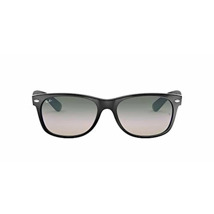 Ray-Ban Unisex-Adult RB2132F New Wayfarer Asian Fit Sunglasses, Black/Green Gradient, 55 mm for $81 Ray-Ban Unisex-Adult RB2132F New Wayfarer Asian Fit Sunglasses, Black/Green Gradient, 55 mm for $81