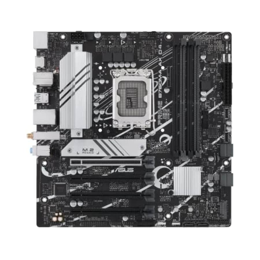 ASUS PRIME B760M-A AX D4 Intel B760 (LGA 1700)(13th and 12th Gen)mATX motherboard,PCIe 4.0,2xM.2 for $159