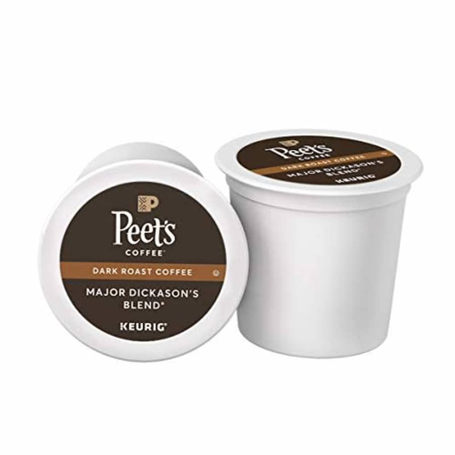Peet's Peets Coffee Major Dickason's Blend K-Cup Coffee Pods for Keurig Brewers, Dark Roast, 16 Pods for $43 Peet's Peets Coffee Major Dickason's Blend K-Cup Coffee Pods for Keurig Brewers, Dark Roast, 16 Pods for $43