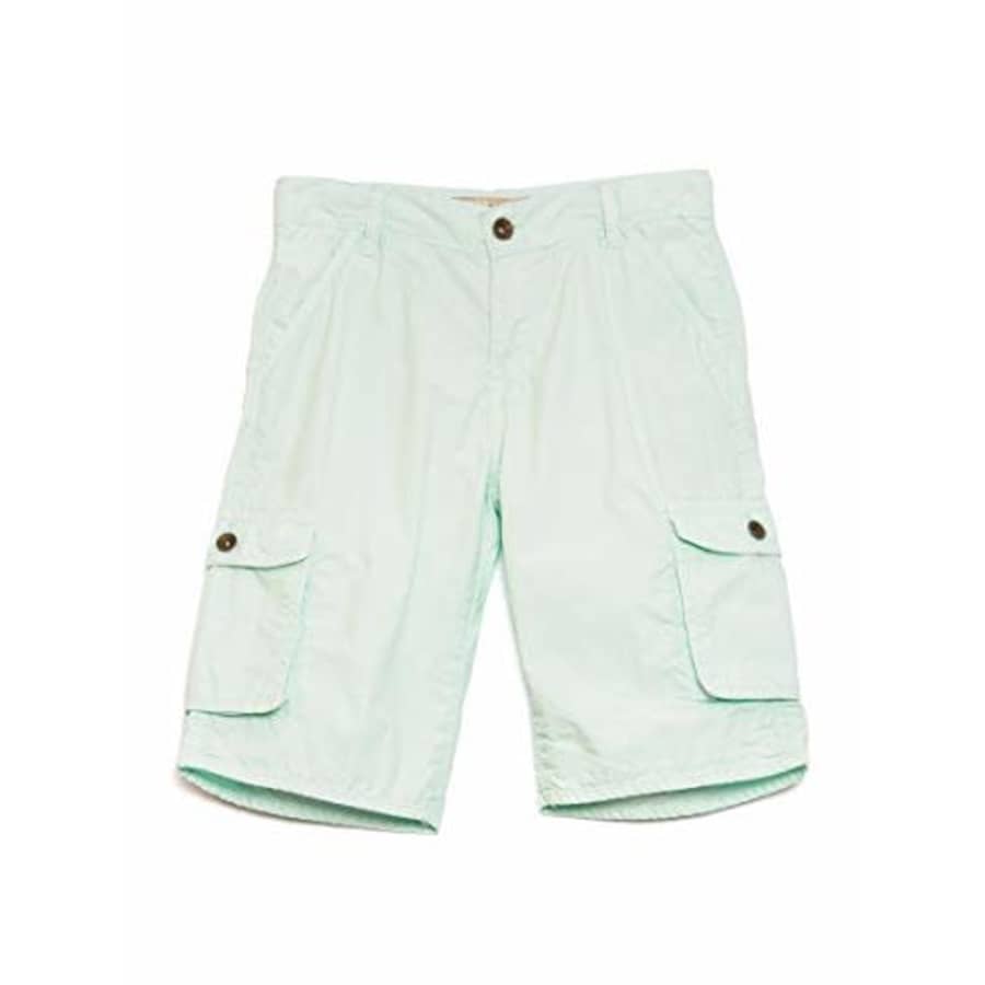 GUESS Boys' Little Cargo Pocket POPLIN Short, Mint Julep, 6X/7 for $16 GUESS Boys' Little Cargo Pocket POPLIN Short, Mint Julep, 6X/7 for $16