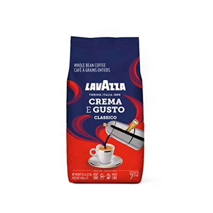 Lavazza Crema E Gusto Whole Bean Coffee Dark Roast 2lb Bag, Crema E Gusto, 2lb for $25 Lavazza Crema E Gusto Whole Bean Coffee Dark Roast 2lb Bag, Crema E Gusto, 2lb for $25