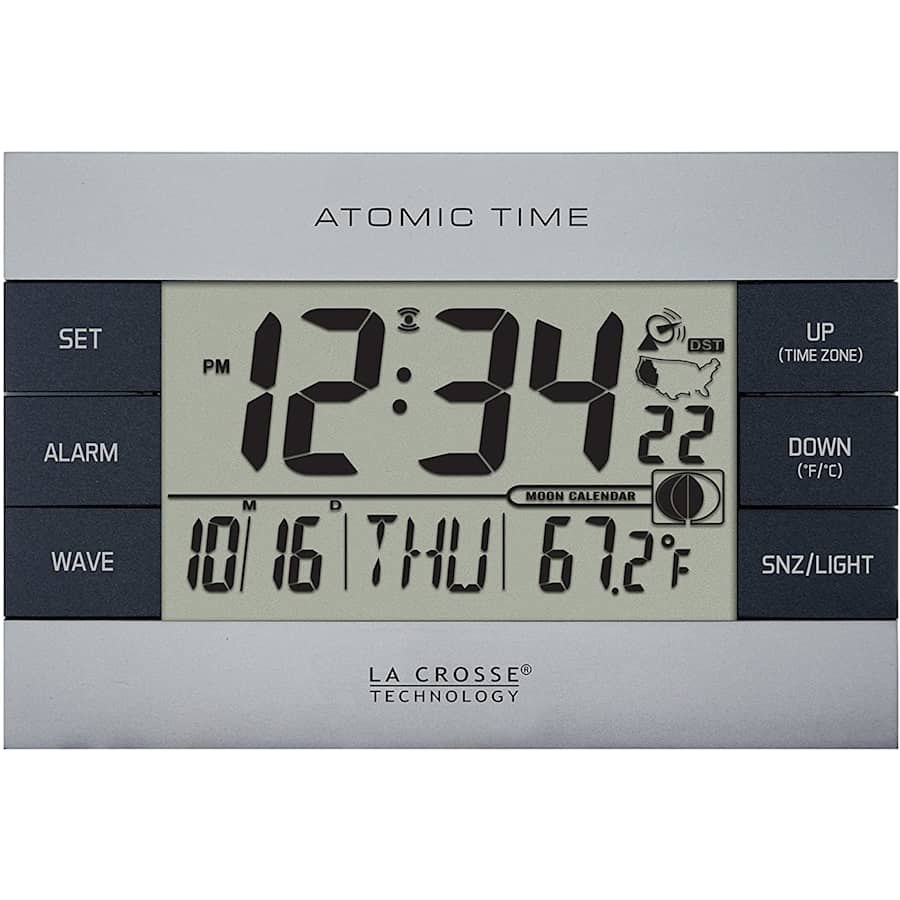 La Crosse Atomic Digital Alarm Clock for $15 La Crosse Atomic Digital Alarm Clock for $15